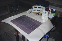 Laying out the back